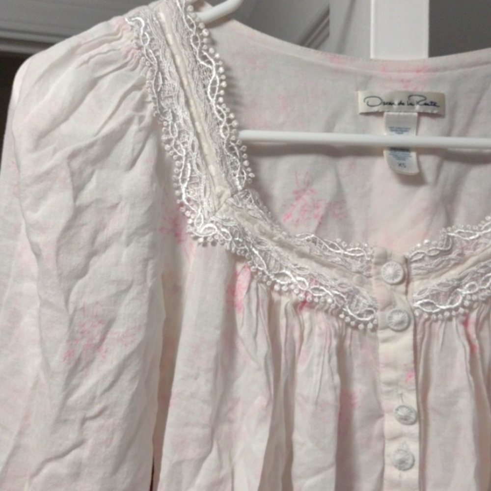 Oscar de la Renta 100% Cotton Nightgown